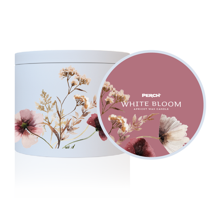 White Bloom Mini-Tin